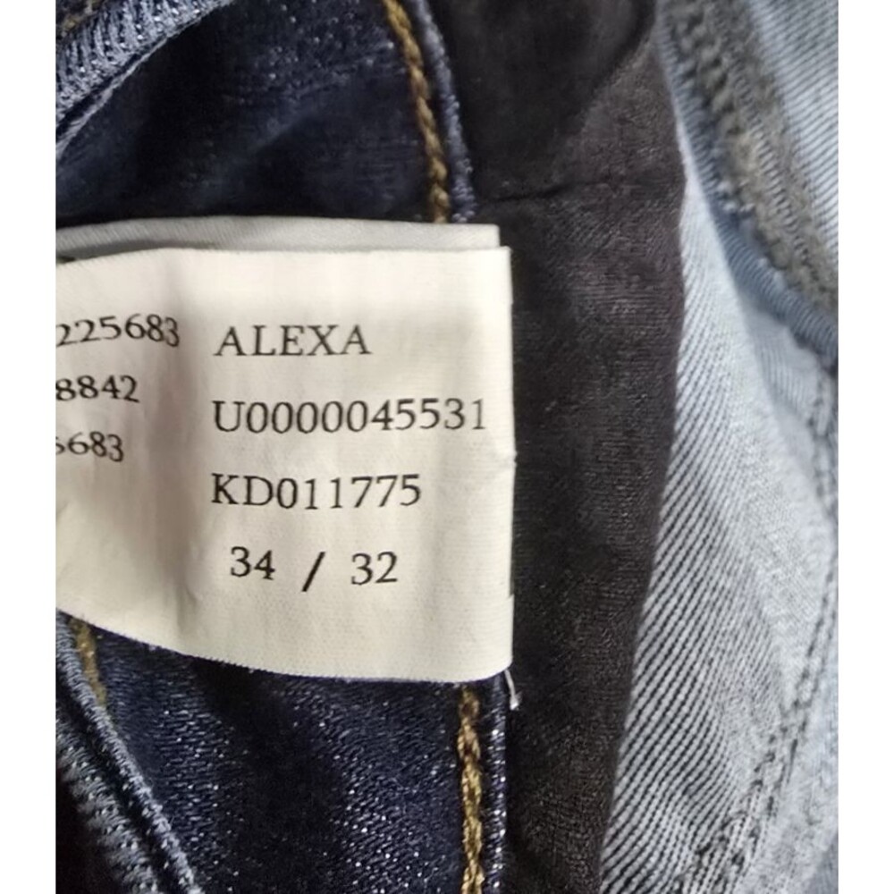 Mavi Jeans Alexa Womens 34 Mid Rise‎ Skinny Denim Stretch Cotton Blend Dark Wash - Picture 12 of 13